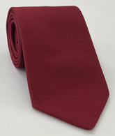 Dark Red Large Twill Silk Tie LTWT-6